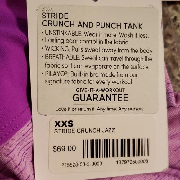 Athleta Tank Athleta Stride Crunch And Punch Tank Sz. XXS NWT! - Picture 4 of 5